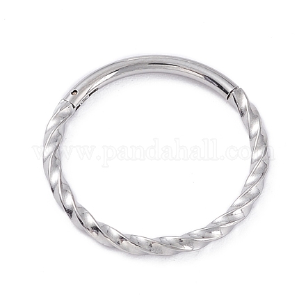 Creolen mit verdrehtem Ring für Mädchenfrauen STAS-D453-01P-04-1