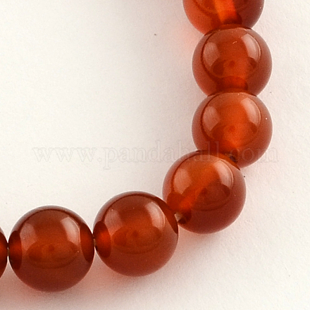Round Natural Carnelian Beads Strands G-S119-02-18mm-1