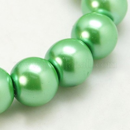 Perle sfuse rotonde di vetro per la creazione artigianale di gioielli con collana X-HY-8D-B64-1