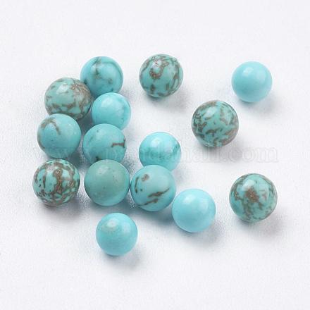 Perles de magnésite naturelle G-E482-07B-4mm-1