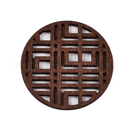 Кабошоны из натурального тополя WOOD-N016-46-1