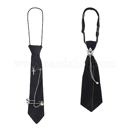 Cravatta per bambini in poliestere stile 2 pz 2 AJEW-FG0002-41B-1