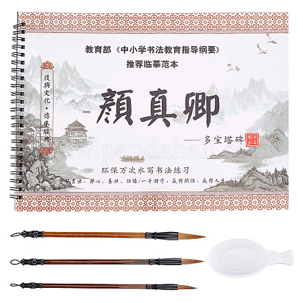 Pandahall Elite 1 Buch Chinesische Kalligrafie Pinsel Wasser schreiben Zauberstoff Manuskript des Kalligrafen AJEW-PH0004-92A-1