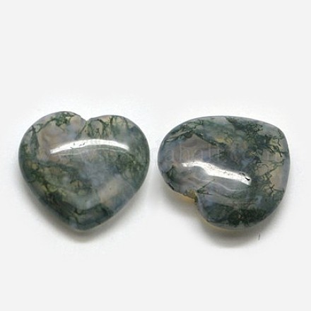 Natural Moss Agate Beads G-G532-03E-1