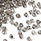 Transparent Glass Beads, Bicone, Faceted, Gray, 4x3.5mm, Hole: 0.8mm, about 720pcs/bag