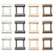 12 Pcs 4 Colors Zinc Alloy Detachable Clasps, Rectangle, Cadmium Free & Lead Free, Mixed Color, 22.5x19x5mm, 3pcs/color