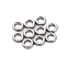 304 Stainless Steel Linking Rings, Round Ring, Non-Tarnish, Stainless Steel Color, 4x1mm, Inner Diameter: 1.9mm