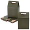 GOMAKERER 20 Pcs Paper Gift Bags, Kraft Bags Tote Bags with Handle Hole Shopping Bags Reusable Bags for Wedding Party Favor Birthday Valentine Day Anniversary Housewarming, Dark Olive Green