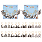 Alloy Enamel Talking Board Pendant Stitch Markers, Crochet Leverback Hoop Charms, Locking Stitch Marker with Wine Glass Charm Ring, Heart with Sun/Cat/Word Pattern, Golden, 4.2cm, 4 style, 3pcs/style, 12pcs/set
