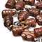Synthetic Goldstone Pendants, with 201 Stainless Steel Finding, Turtle, 26~27x15.5x7.5mm, Hole: 4x7.5mm