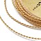 2-Ply Copper Wire, Twisted Round, Real 14K Gold Plated, 1.5mm, about 11.48 Feet(3.5m)/Roll