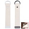 2Pcs 2 Colors Rectangle Polyester Keychains, Rectangle, with Alloy Spring Gate Rings, Mixed Color, 194mm, 1pc/color