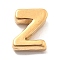 Ion Plating(IP) 304 Stainless Steel Charms, Letter Charm, Real 18K Gold Plated, Letter Z, 9.5x7.5x3mm, Hole: 1.6mm