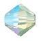 Preciosa® Crystal Beads, Czech Crystal, Bicone(451 69 302 Rondelle), 51000 200 Chrysolite Opal AB, 5mm, Hole: 1mm