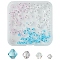 120Pcs 12 Styles Imitation Austrian Crystal Beads, Grade AAA, Faceted, Bicone, Mixed Color, 3~6x3~6mm, Hole: 0.7~0.9mm, 10pcs/style