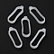 Silicone Pendants, Oval, Clear, 48x17x6mm, Hole: 3mm, Inner Diameter: 39x15mm