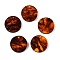 Opaque Resin Pendants, Round, Saddle Brown, 18.5x3.5mm, Hole: 2mm