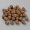 Handmade Polymer Clay with Rhinestone Beads, Round, Camel, 9.5x10mm, Hole: 1.8mm