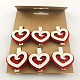 Valentines Ornaments DIY Wood Craft Ideas Photo Wall Decorations Heart Shaped Wooden Clothespins Postcard Paper Clips X-AJEW-Q078-02A-1