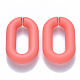Opaque Spray Painted Acrylic Linking Rings X-OACR-S036-006A-I01-1