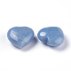 Coeur d'aventurine bleu naturel pierre d'amour X-G-O174-10-2