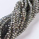 1 Strand Electroplate Glass Beads Strands X-EGLA-J025-F17-1