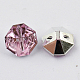 2-Hoyo botones de octágono de acrílico Diamante de imitación de Taiwán BUTT-F016-10mm-22-2