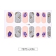 Pegatinas de uñas de diamante de vidrio de imitación de cubierta completa de brillo MRMJ-T072-L018-2