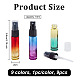 Benecreat 9 paquete 10 ml botella de spray de vidrio de color arcoíris botella de spray de niebla fina recargable para perfume aceite esencial MRMJ-BC0001-27-2