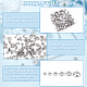 Unicraftale 120 pièces 6 taille 304 bouchon de perle en acier inoxydable pendentif bails STAS-UN0051-59-5