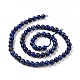 Naturales lapis lazuli de hebras de abalorios G-G953-03-6mm-2
