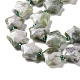 Hebras de cuentas naturales de jade de paz G-NH0005-001-4