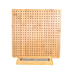 Tavola di blocco quadrata in bambù all'uncinetto SENE-PW0019-05B-1