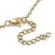 Placage sous vide doré 304 bracelet chaîne câble en acier inoxydable avec rondelle en émail perlée BJEW-G683-02G-01-3