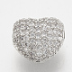 Perles de zircone cubique micro pave en Laiton ZIRC-T006-12P-1