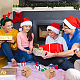 Confezione regalo di carta natalizia pieghevole rettangolare 24 pz con cordino e adesivi natalizi in carta a pois rotondi CON-WH0089-05-7