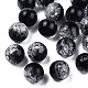 Perles en acrylique transparentes craquelées CACR-N002-24B-2
