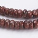 Rosso naturale perline di diaspro fili G-K255-09-3