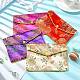 Rectangle Floral Embroidery Cloth Zipper Pouches ABAG-YW0001-03D-5