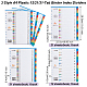 Olycraft 3 комплект A4 пластиковые переплетные разделители с 12/21/31 вкладками Одношаговые переплетные разделители с 11 отверстиями настраиваемое оглавление вставные многоцветные разделители для офиса AJEW-OC0004-13-2