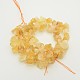 Natural Citrine Nuggets Bead Strands G-A139-A05-2