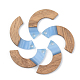 Ciondoli in resina opaca e legno di noce RESI-S389-007A-C01-1