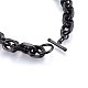 304 Stainless Steel Cable Chain Necklaces NJEW-H493-18B-3