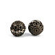 Messing Legierung Strass Perlen&nbsp;RB-A011-12mm-01AB-NF-4