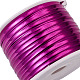 パンダホールプラスチックワイヤーツイストタイ  鉄心とステンレス鋼＆ABSプラスチックはさみ付き  青紫色  4x0.2mm  約100ヤード/ロール  1roll AJEW-TA0017-18E-4