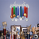 Sports Theme Iron Medal Hanger Holder Display Wall Rack ODIS-WH0024-016-7