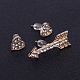 Alloy Rhinestone Stud Earrings Jewelry Sets EJEW-F121-01G-7