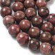 Rhodonite naturelle chapelets de perles rondes&nbsp;G-J302-10-12mm-01-3
