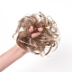 人工毛髪の延長  女性のお団子のためのヘアピース  ヘアドーナツアップポニーテール  耐熱高温繊維  バリーウッド  15cm OHAR-G006-A12-1