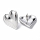 304 Stainless Steel Heart Stud Earrings for Women EJEW-F300-16P-2